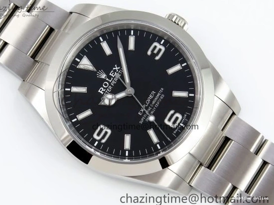 0120 Trendsetting Explorer I 214270 39mm Clean 1:1 Best Edition Black Dial on SS Bracelet VR 1738